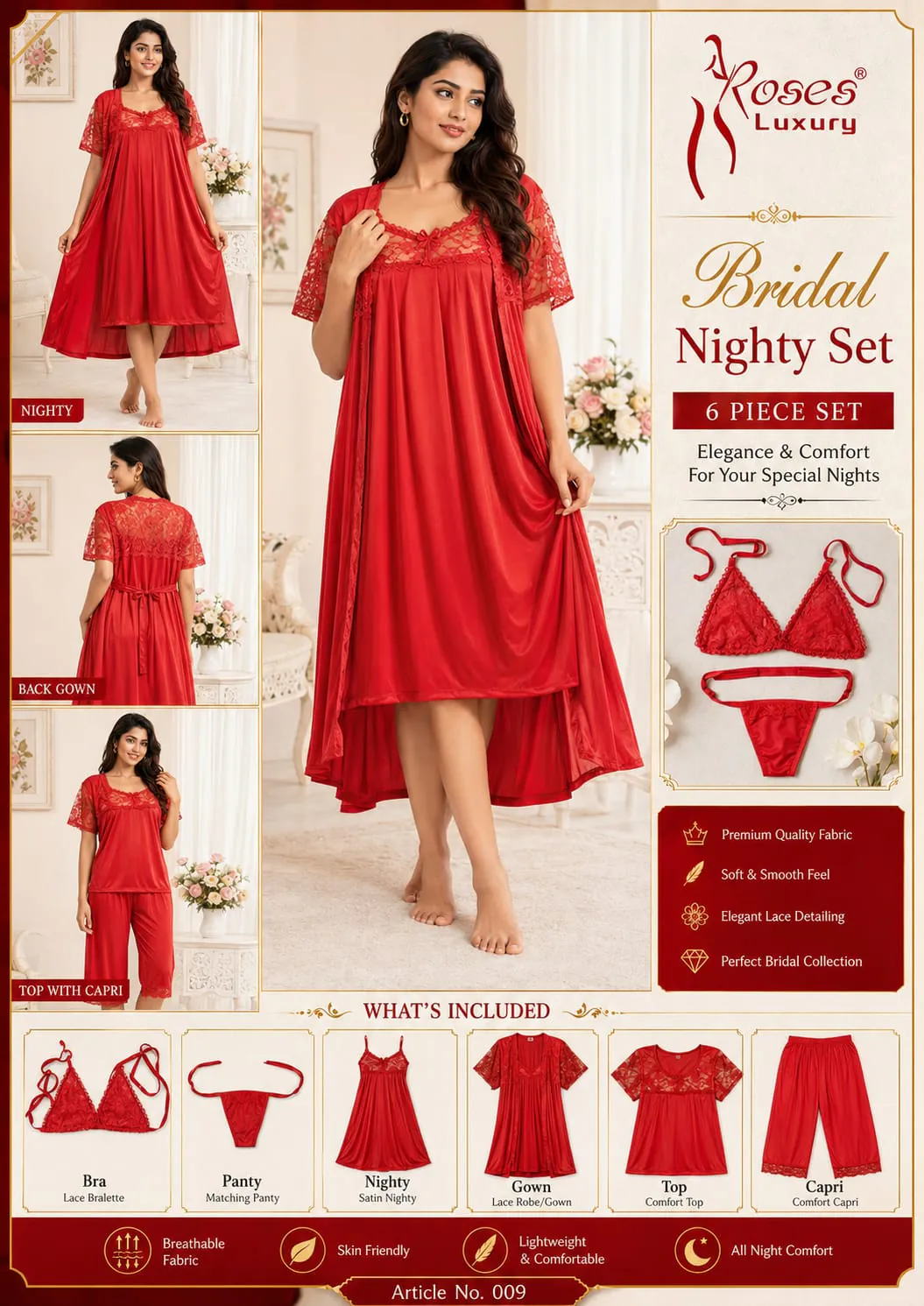 Bridal Nightwear online in Pakistan